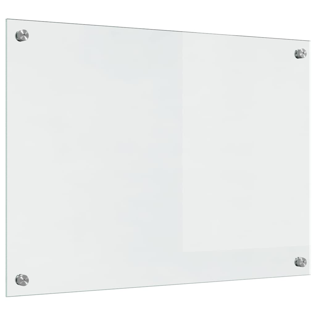 Køkkenbacksplash 2 stk. Transparent 70 x 50 cm hærdet glas