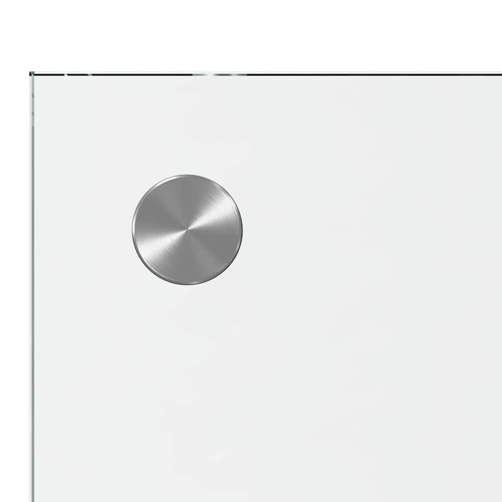 Køkkenbacksplash 2 stk. Transparent 70 x 60 cm hærdet glas