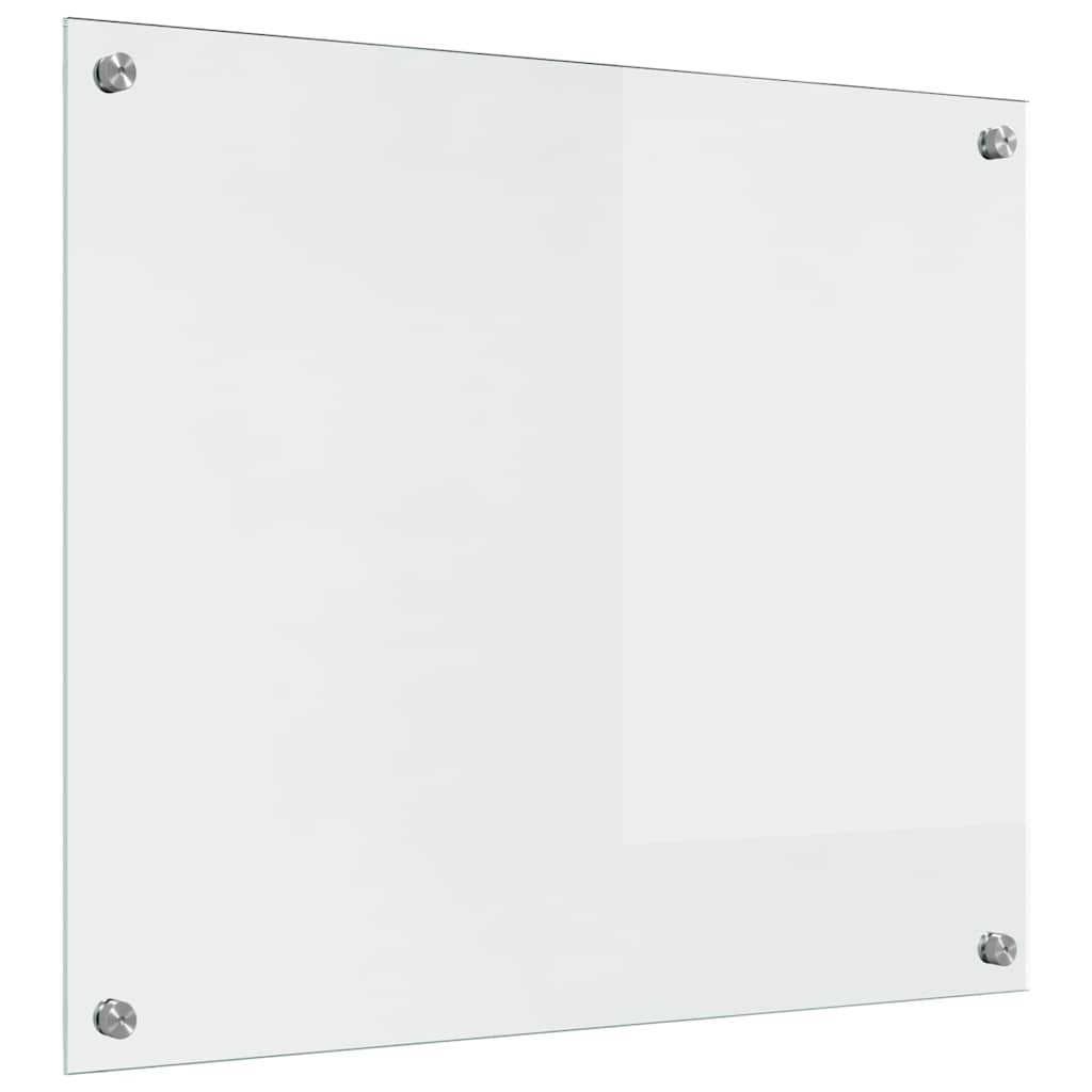 Køkkenbacksplash 2 stk. Transparent 70 x 60 cm hærdet glas