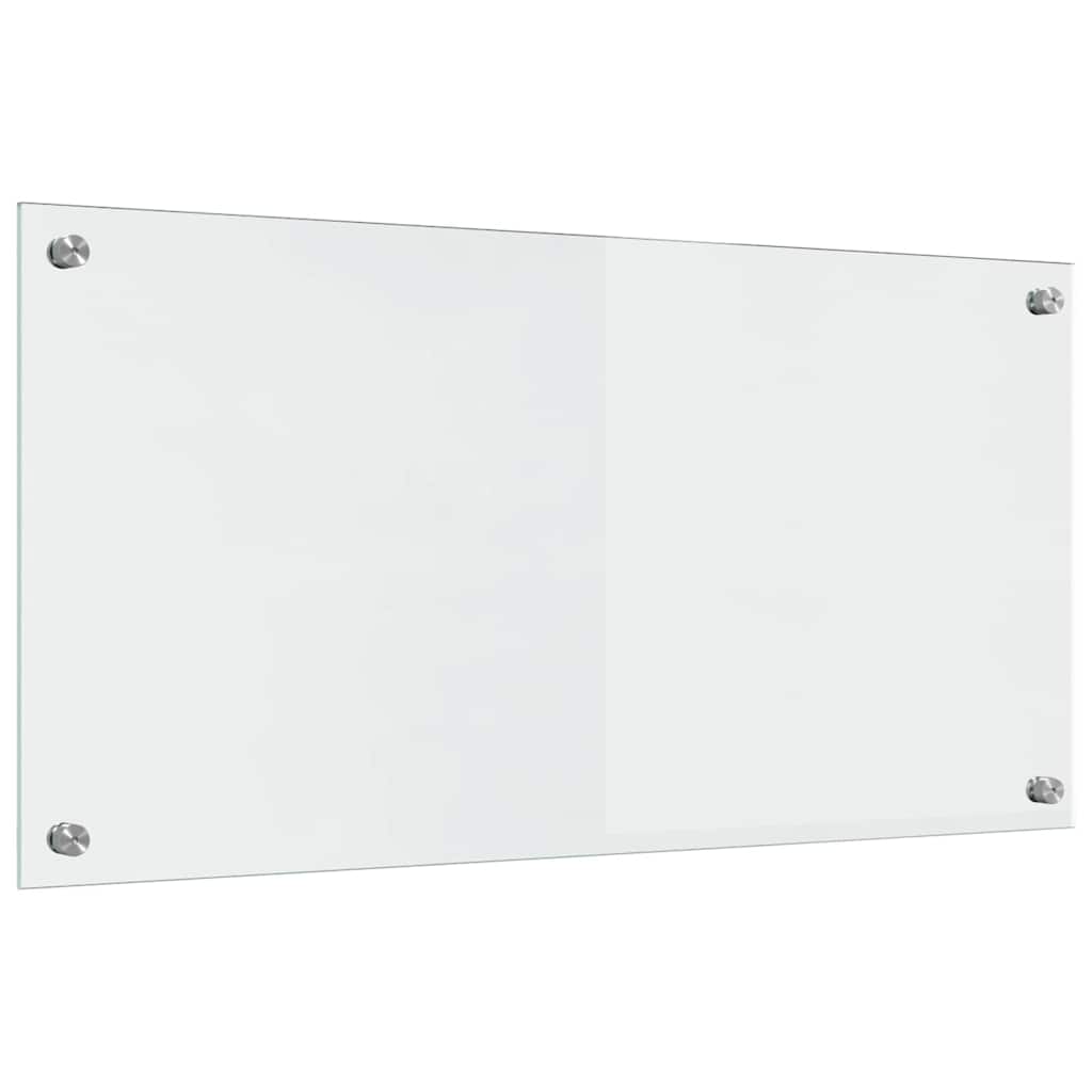 Køkkenbacksplash 2 stk. Transparent 80 x 40 cm hærdet glas