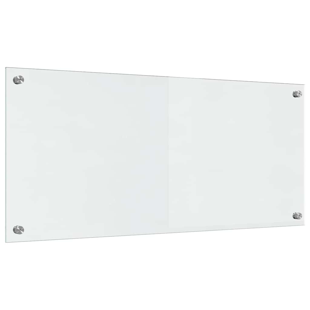 Køkkenbacksplash 2 stk. Transparent 90 x 40 cm hærdet glas