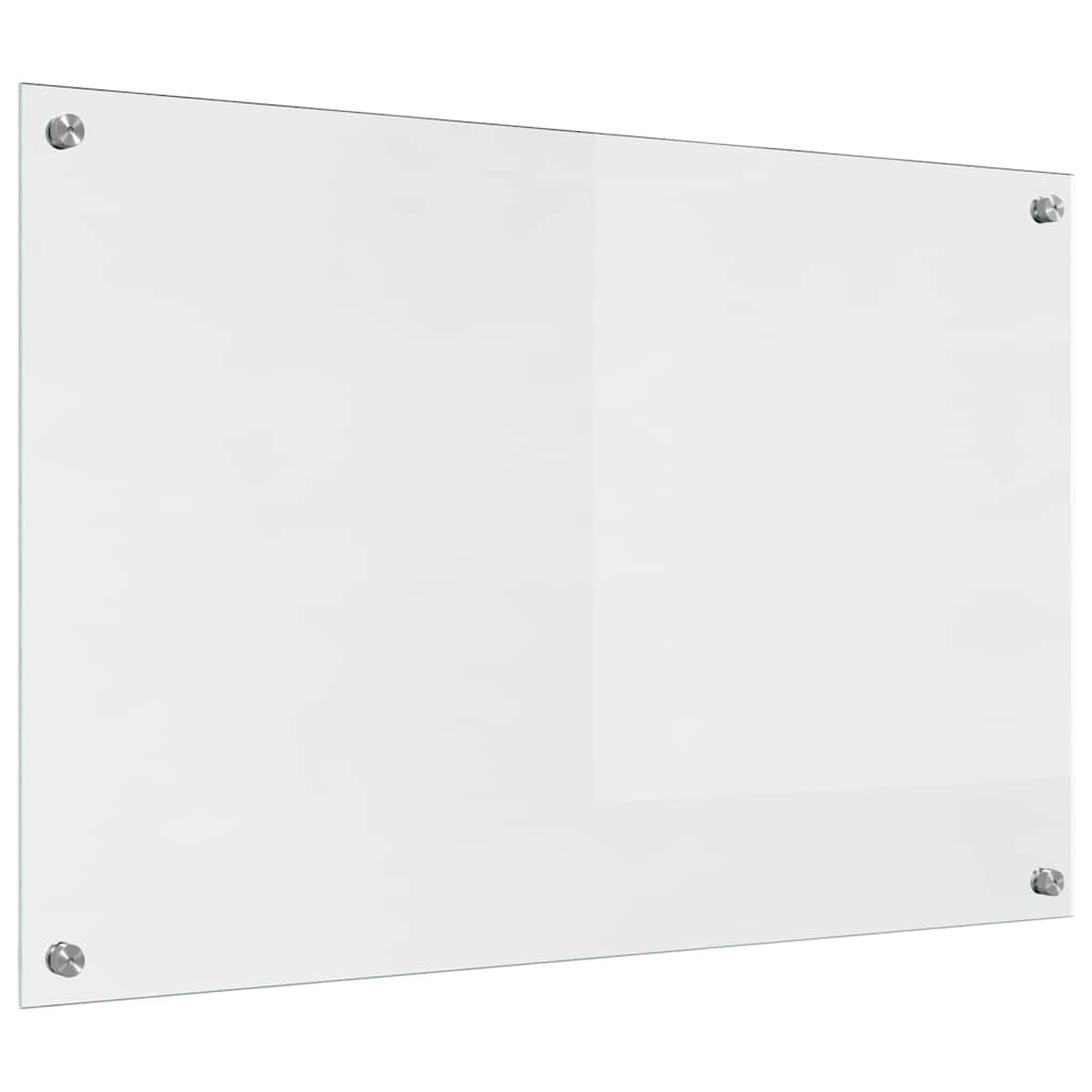Køkkenbacksplash 2 stk. Transparent 90 x 60 cm hærdet glas
