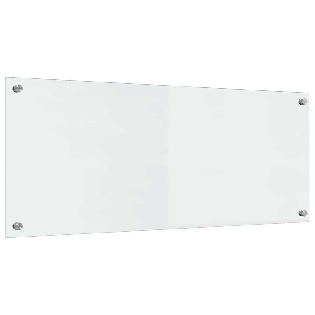 Køkkenbacksplash 2 stk. Transparent 100 x 40 cm hærdet glas