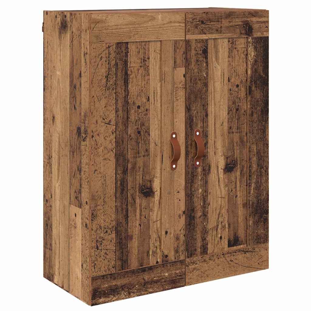 Væghængt skab 2 stk. Gammelt træ 69,5 x 34 x 90 cm