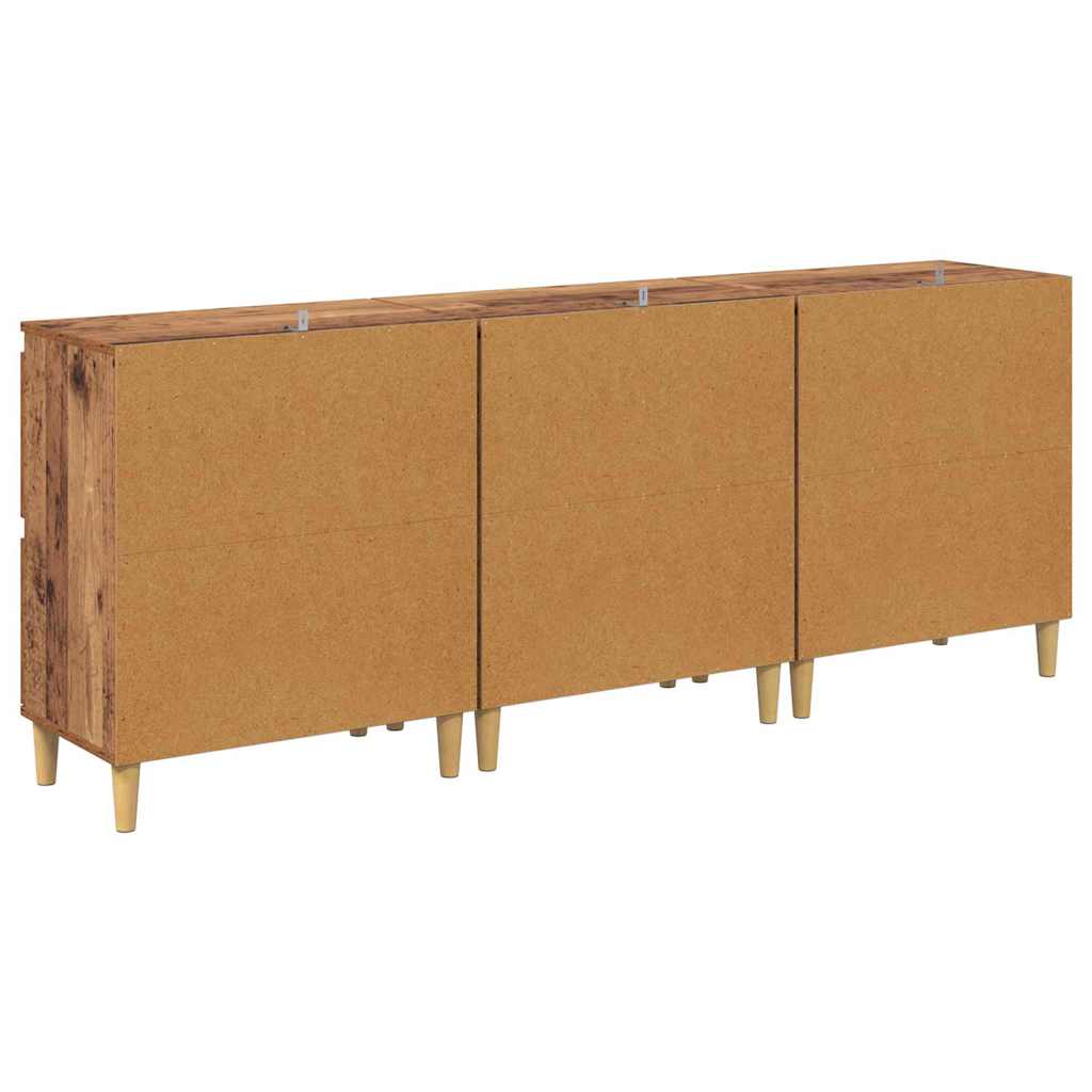 Sideboards 3 stk. Gammelt træ 60 x 35 x 70 cm Konstrueret træ