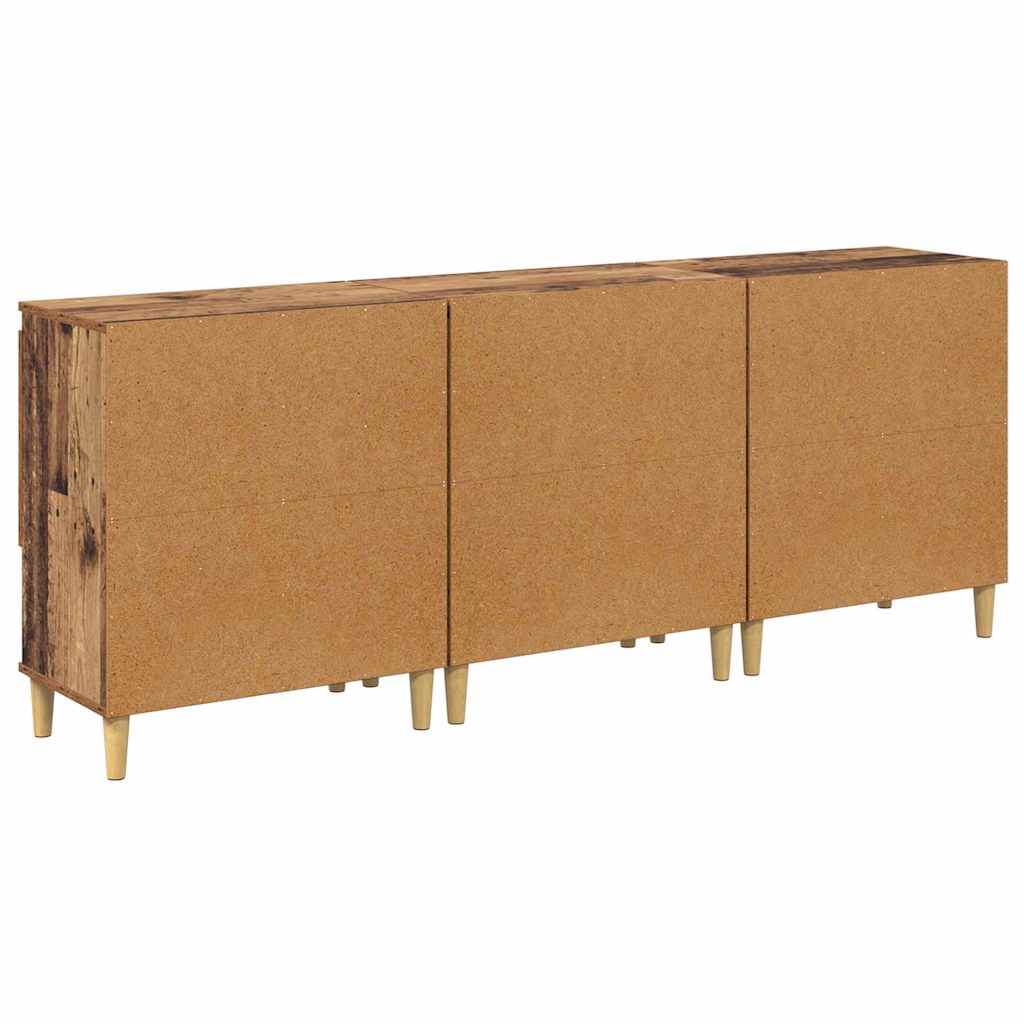 Sideboards 3 stk. Gammelt træ 60 x 35 x 70 cm Konstrueret træ