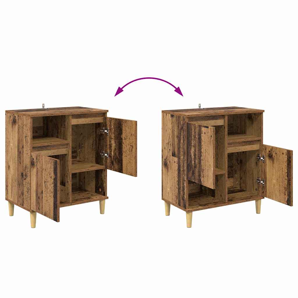 Sideboards 3 stk. Gammelt træ 60 x 35 x 70 cm Konstrueret træ
