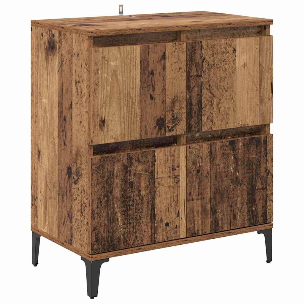 Sideboards 2 stk. Gammelt træ 60 x 35 x 70 cm Konstrueret træ