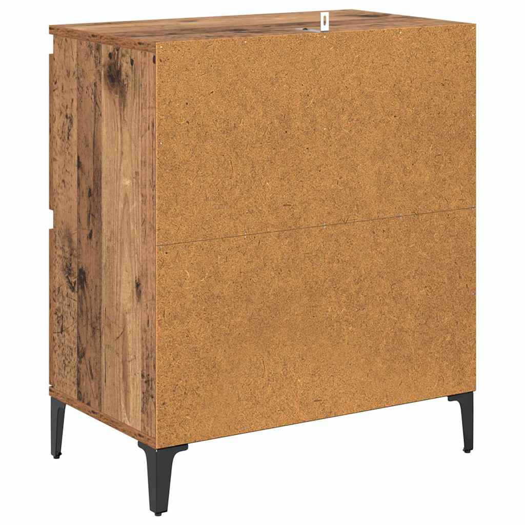 Sideboards 2 stk. Gammelt træ 60 x 35 x 70 cm Konstrueret træ