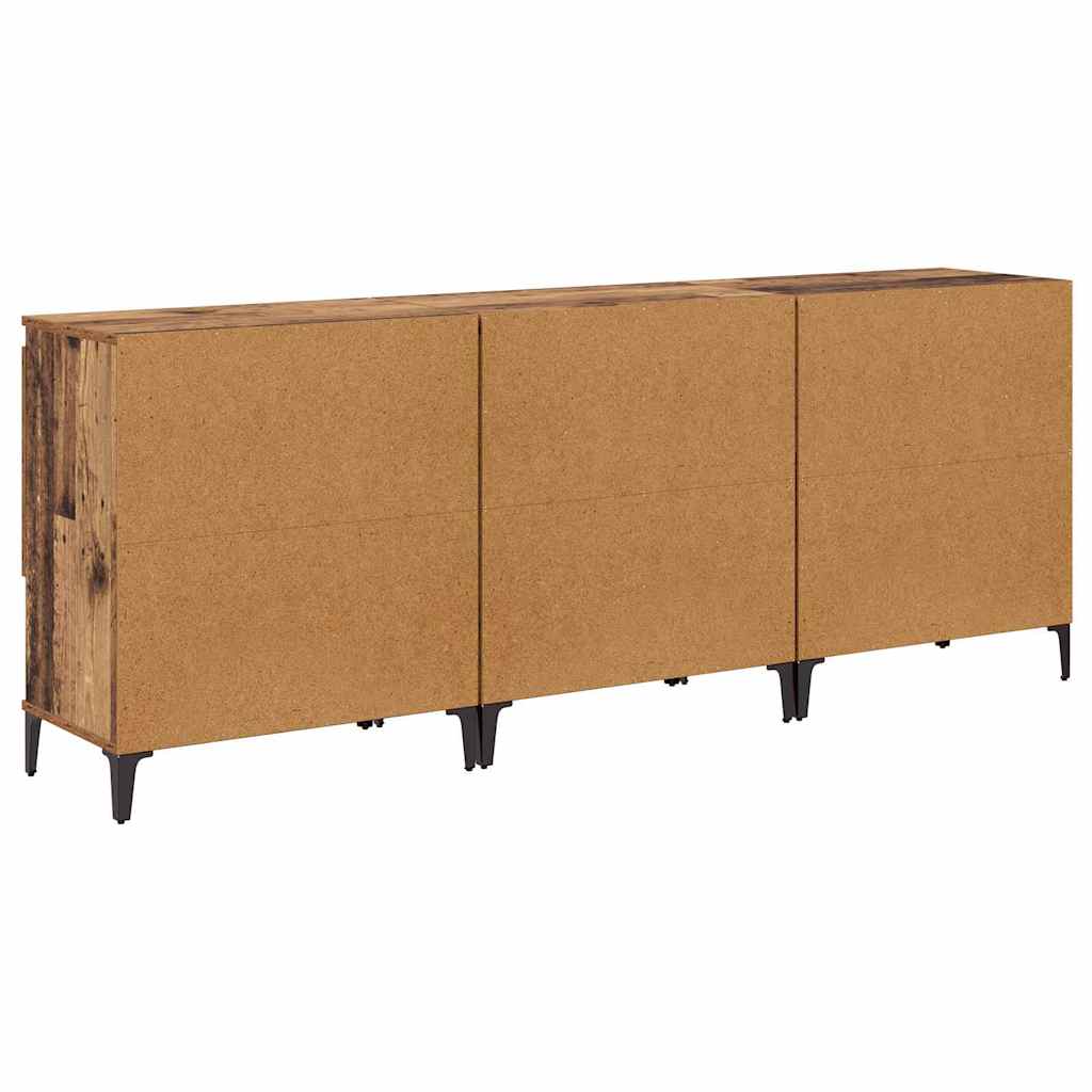 Sideboards 3 stk. Gammelt træ 60 x 35 x 70 cm Konstrueret træ