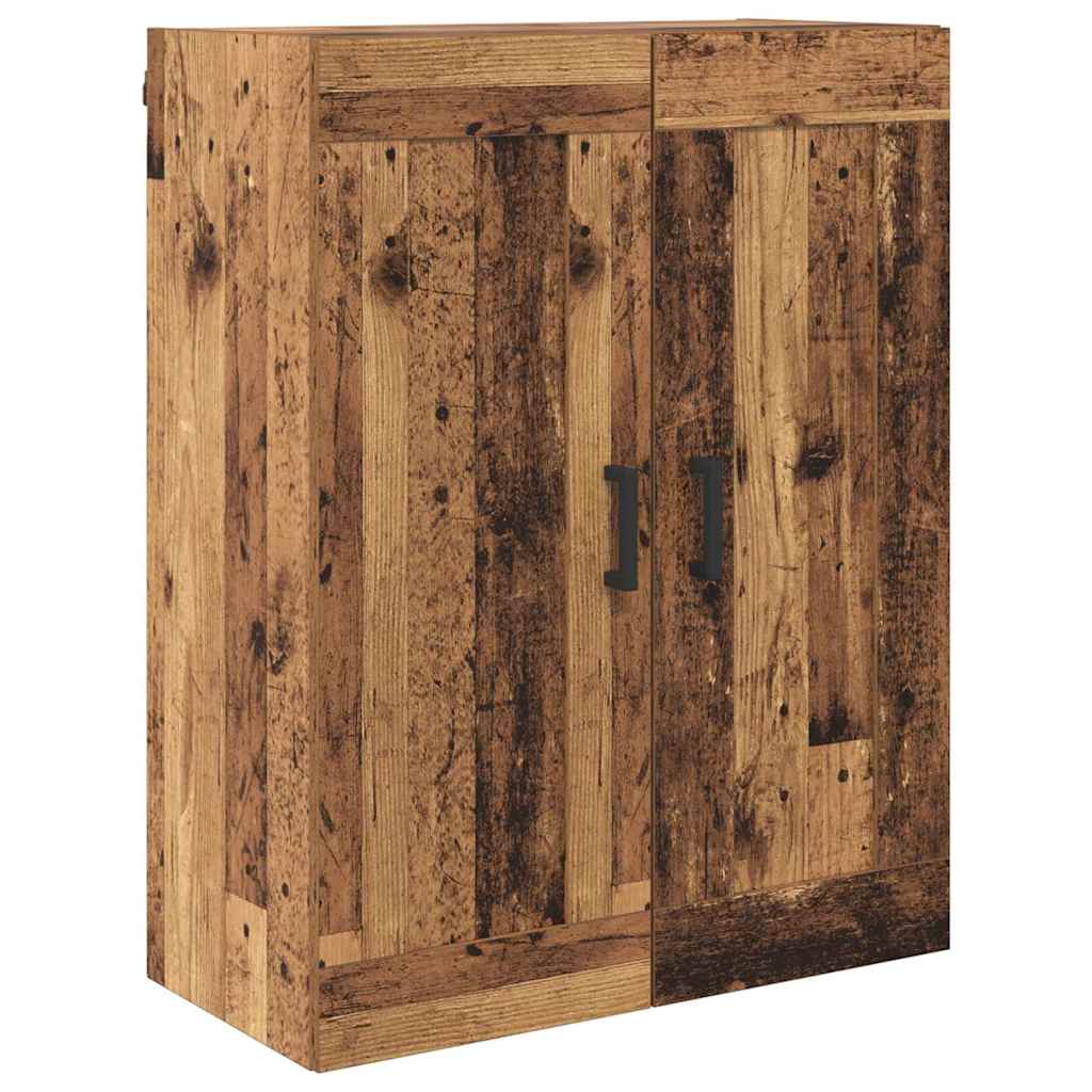 Væghængt skab 2 stk. Gammelt træ 69,5 x 34 x 90 cm