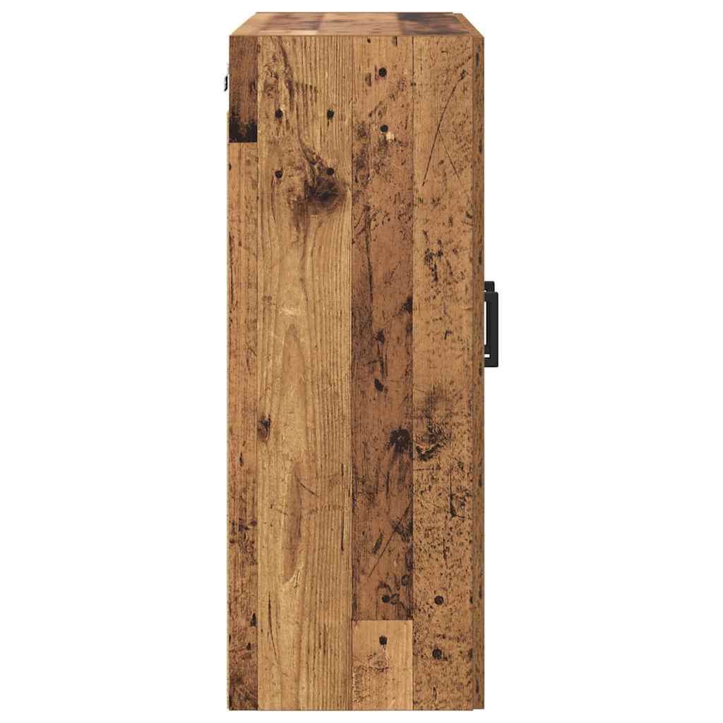 Væghængt skab 2 stk. Gammelt træ 69,5 x 34 x 90 cm