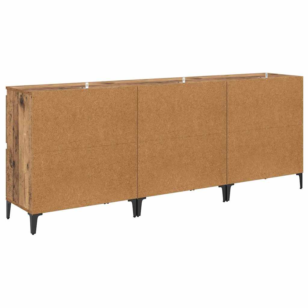 Sideboards 3 stk. Gammelt træ 60 x 35 x 70 cm Konstrueret træ