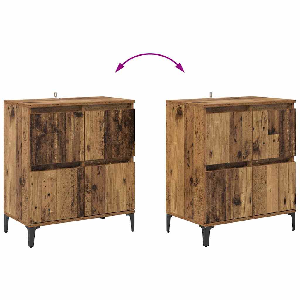 Sideboards 3 stk. Gammelt træ 60 x 35 x 70 cm Konstrueret træ