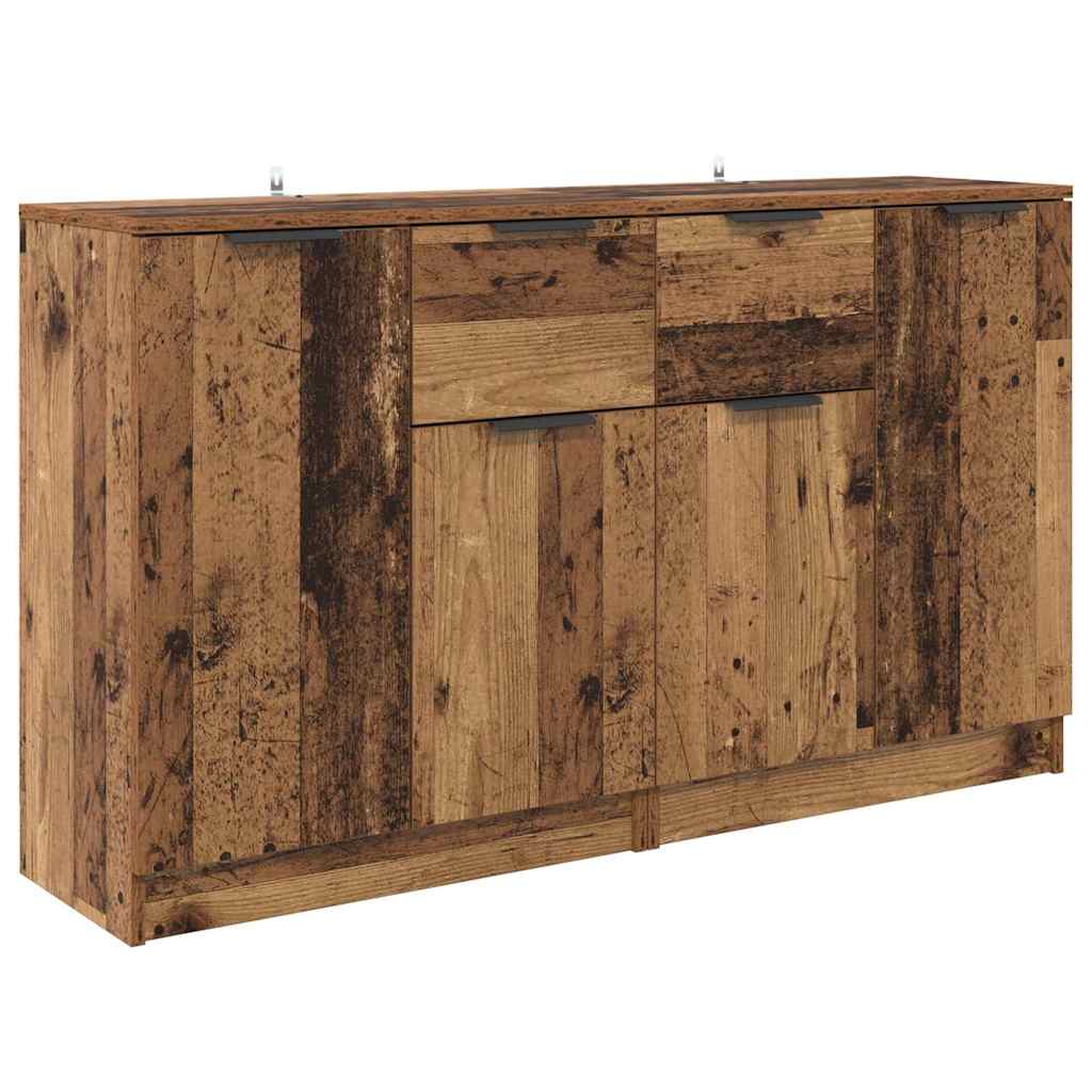 Sideboards 2 stk. Gammelt træ 60 x 30 x 70 cm Konstrueret træ