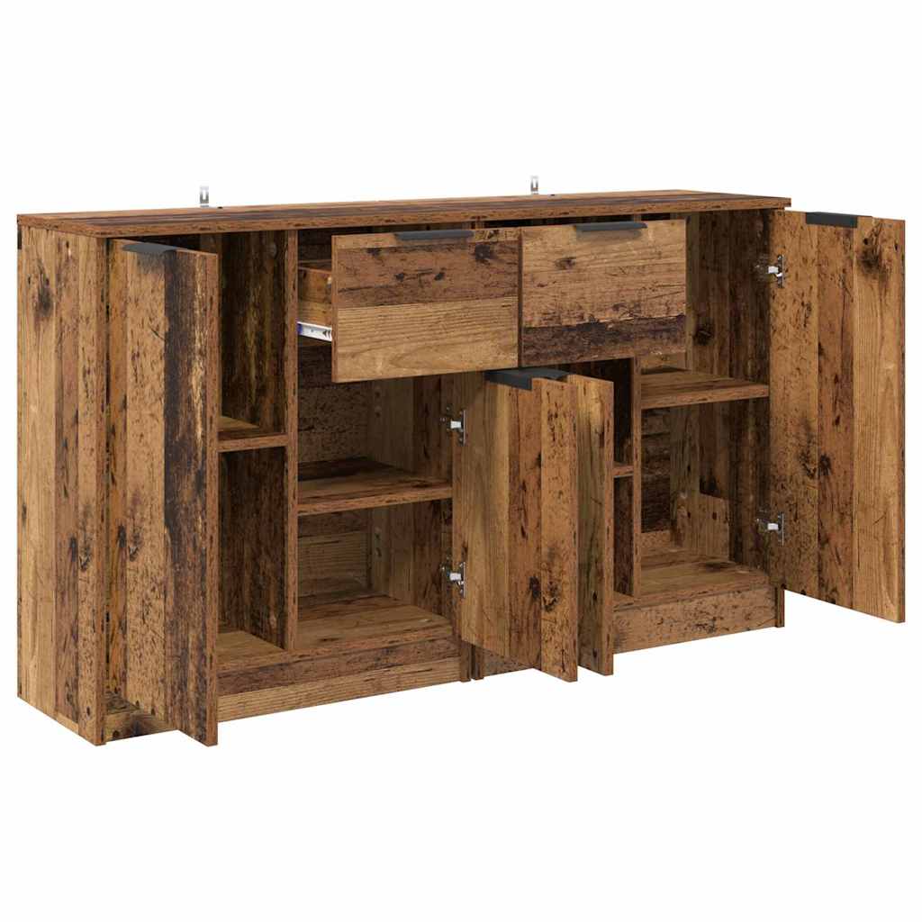 Sideboards 2 stk. Gammelt træ 60 x 30 x 70 cm Konstrueret træ