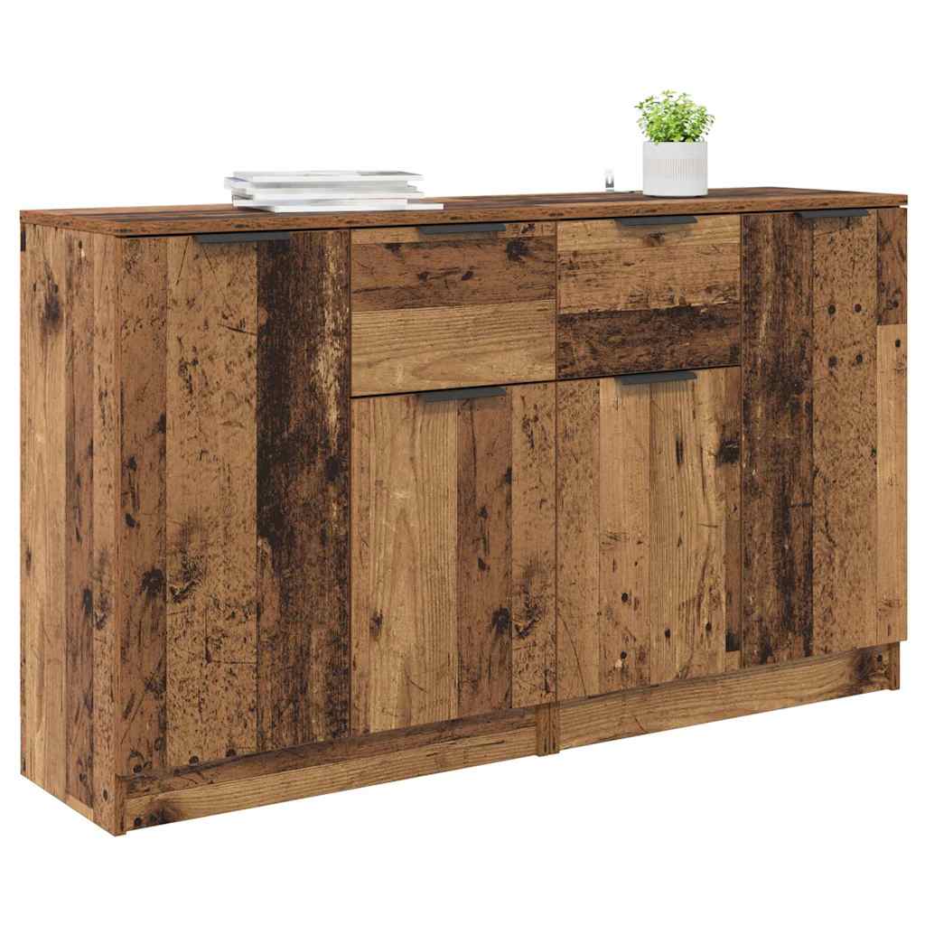 Sideboards 2 stk. Gammelt træ 60 x 30 x 70 cm Konstrueret træ