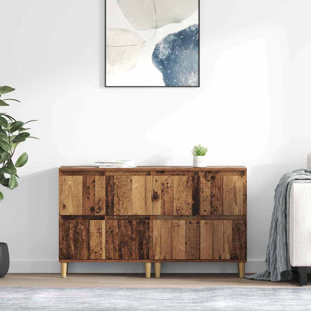 Sideboards 2 stk. Gammelt træ 60 x 35 x 70 cm Konstrueret træ