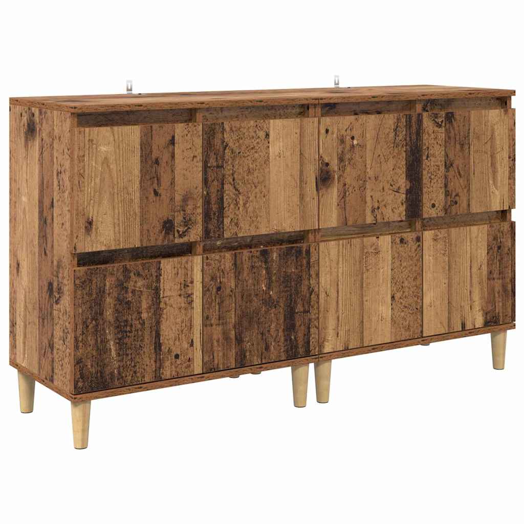 Sideboards 2 stk. Gammelt træ 60 x 35 x 70 cm Konstrueret træ