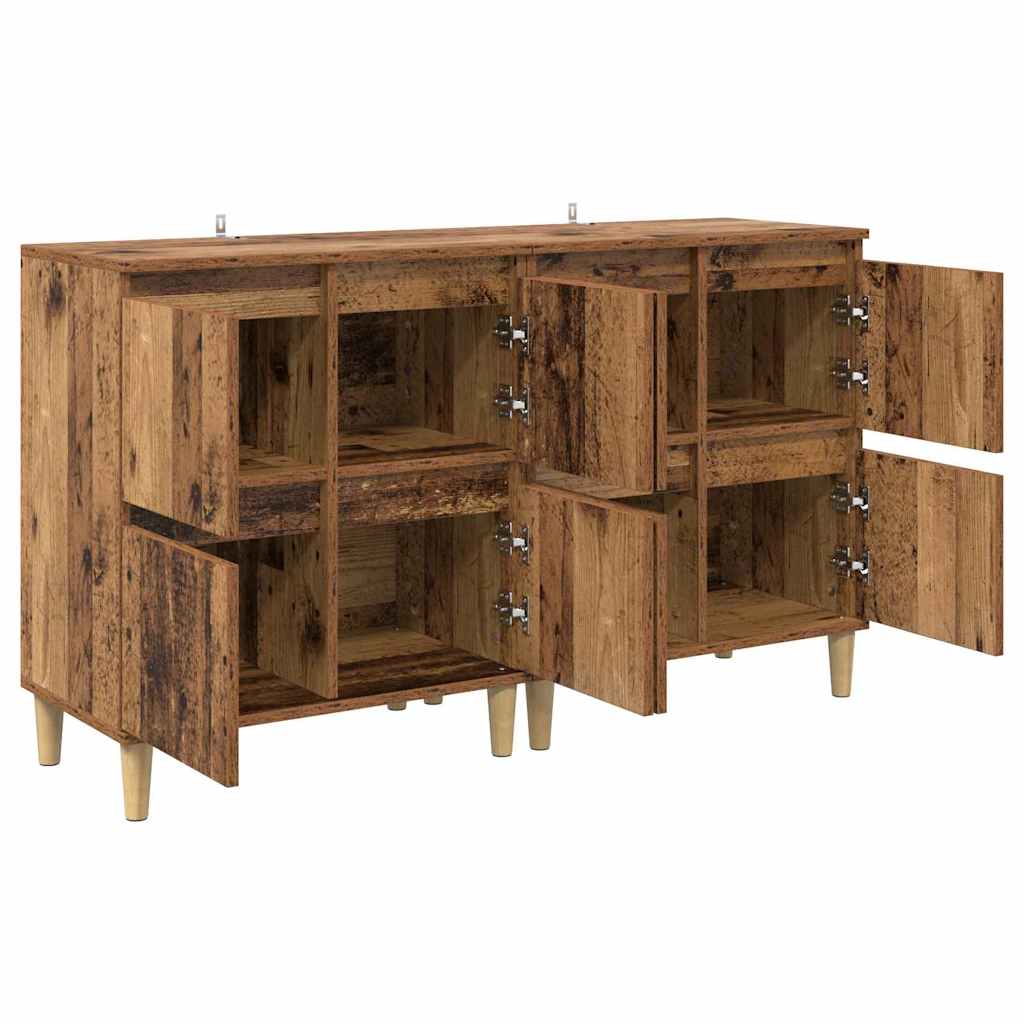 Sideboards 2 stk. Gammelt træ 60 x 35 x 70 cm Konstrueret træ