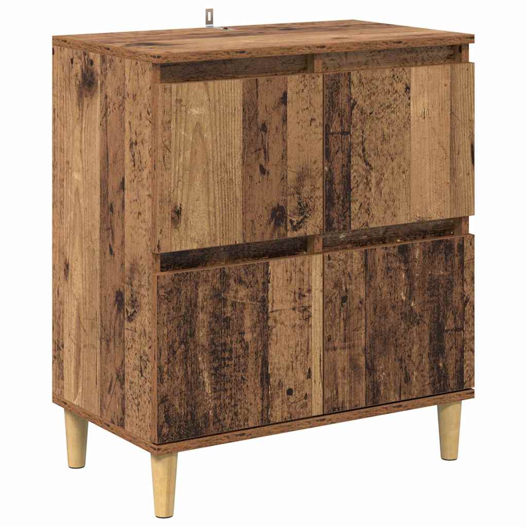 Sideboards 2 stk. Gammelt træ 60 x 35 x 70 cm Konstrueret træ