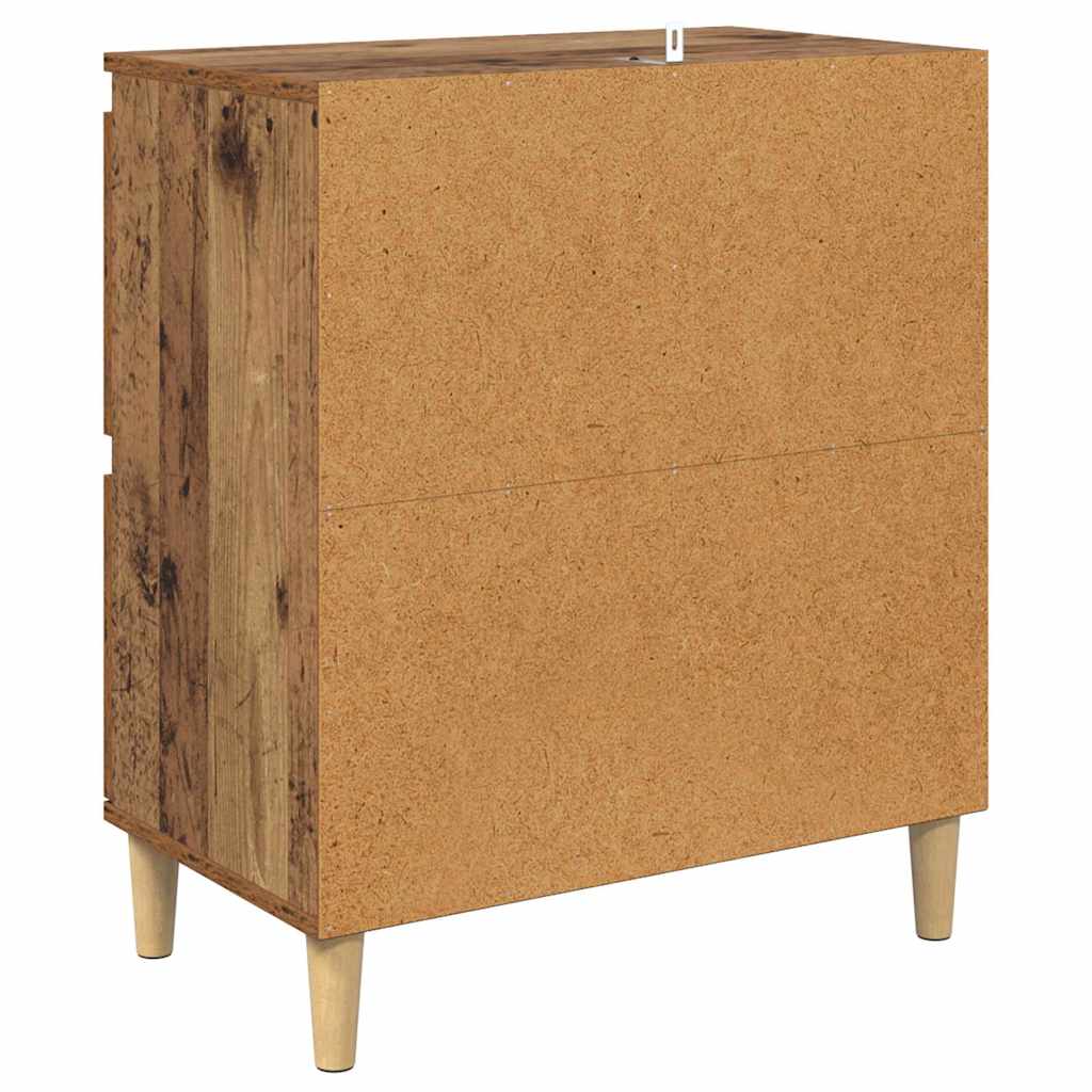 Sideboards 2 stk. Gammelt træ 60 x 35 x 70 cm Konstrueret træ