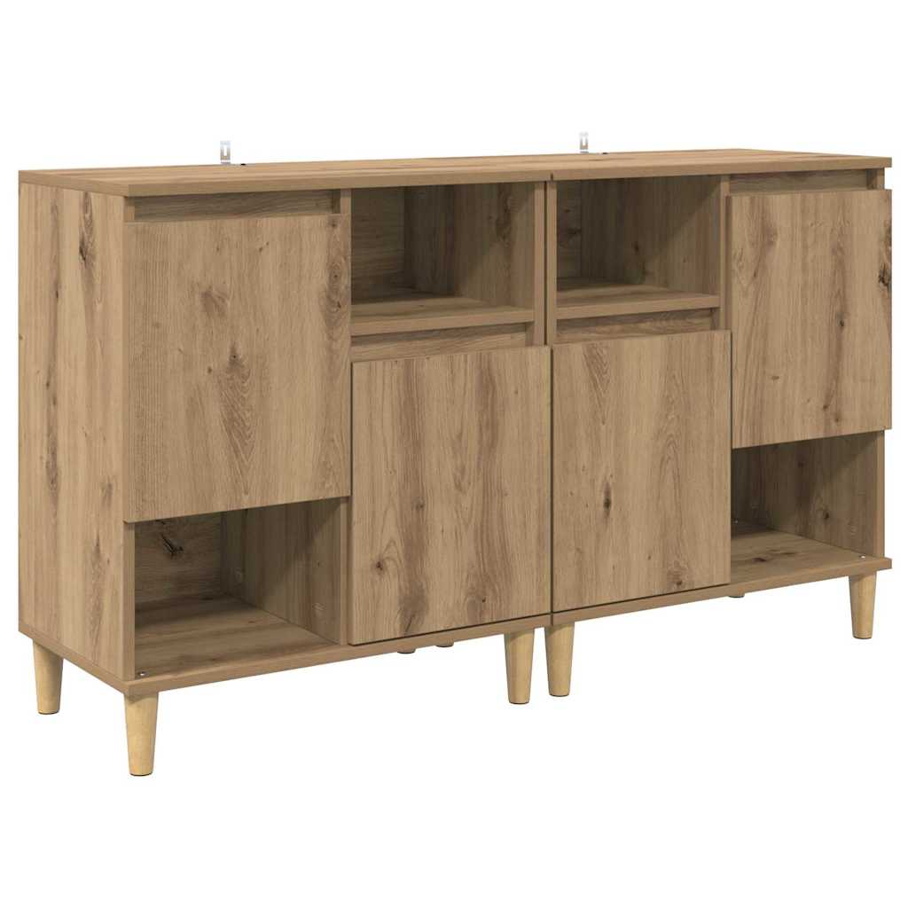 Sideboards 2 stk. Artisan Egetræ 60 x 35 x 70 cm
