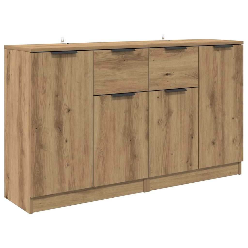 Sideboards 2 stk. Artisan Egetræ 60 x 30 x 70 cm