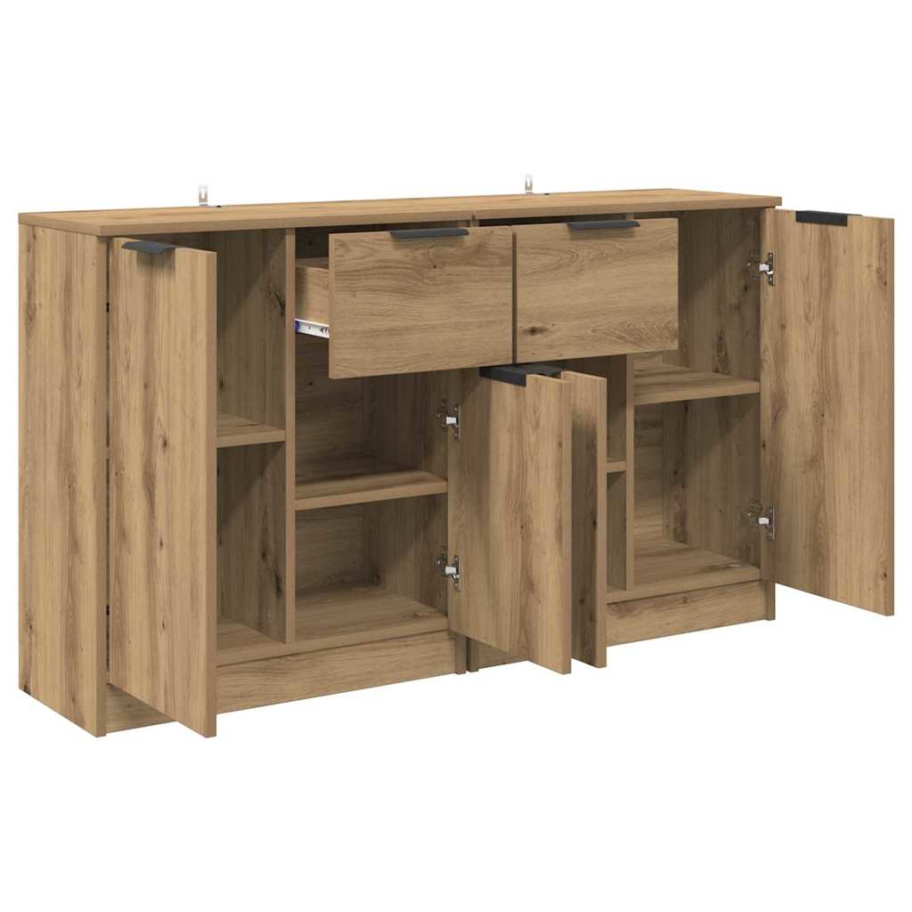 Sideboards 2 stk. Artisan Egetræ 60 x 30 x 70 cm