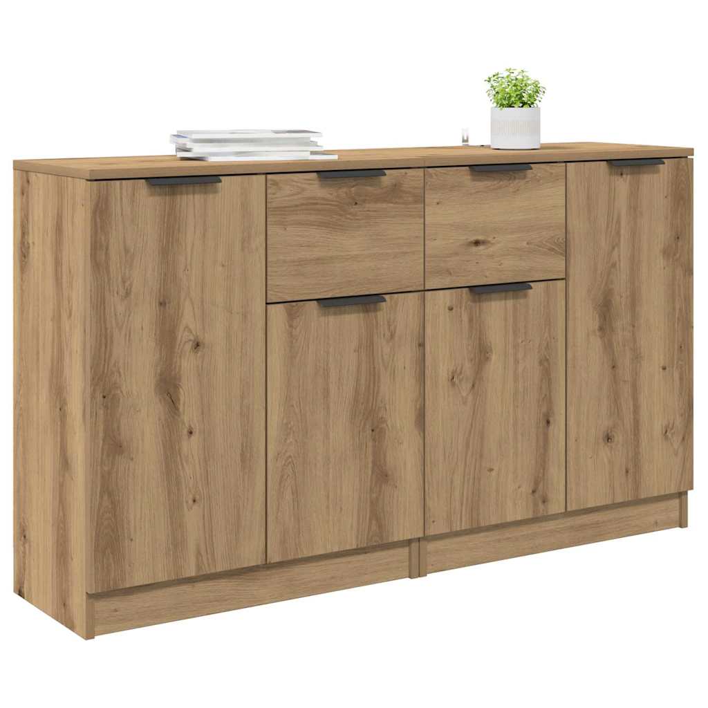 Sideboards 2 stk. Artisan Egetræ 60 x 30 x 70 cm