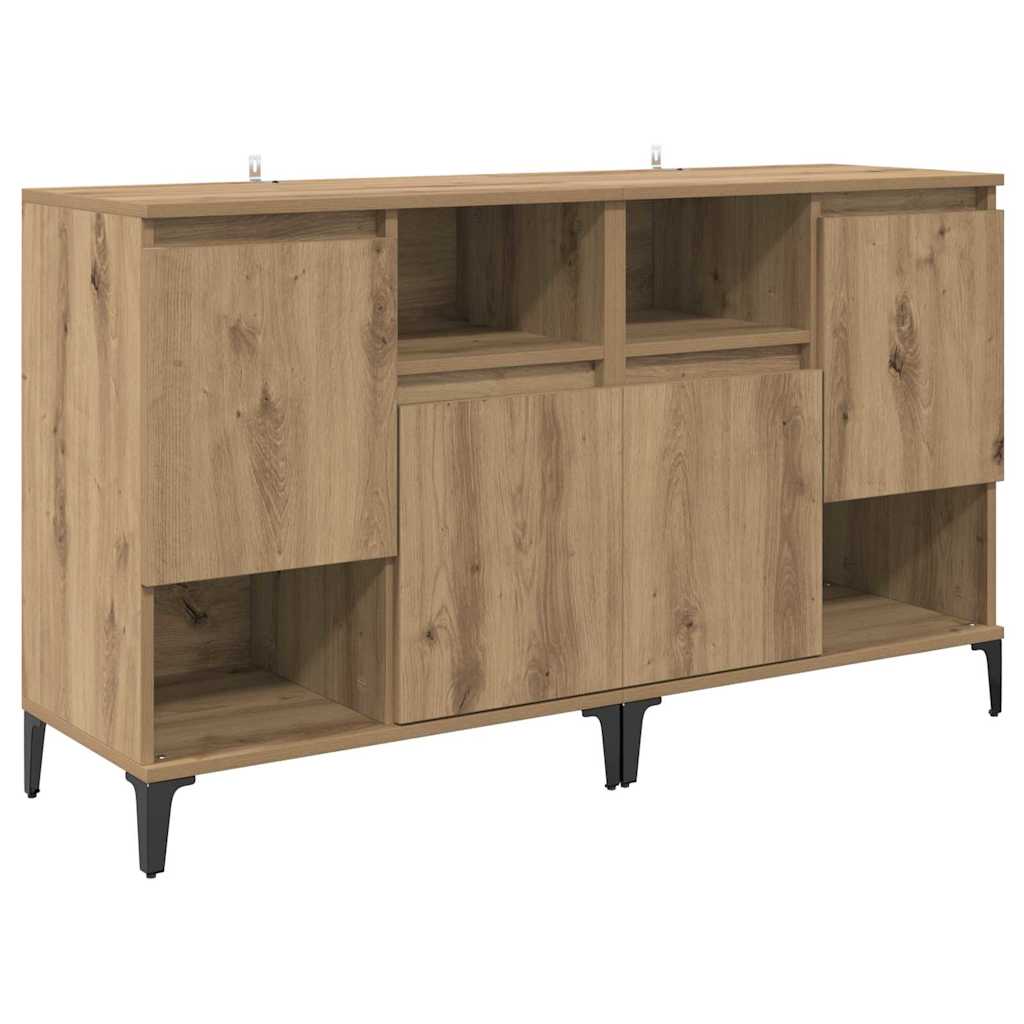 Sideboards 2 stk. Artisan Egetræ 60 x 35 x 70 cm