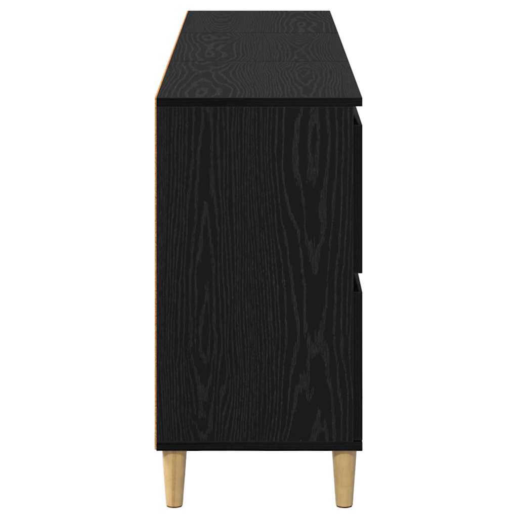 Sideboards 3 stk. Sort eg 60 x 35 x 70 cm Konstrueret træ