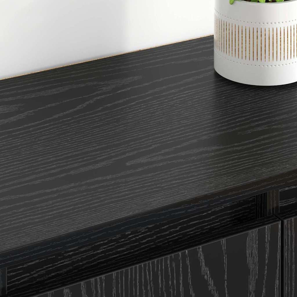 Sideboards 2 stk. Sort eg 60 x 35 x 70 cm Konstrueret træ