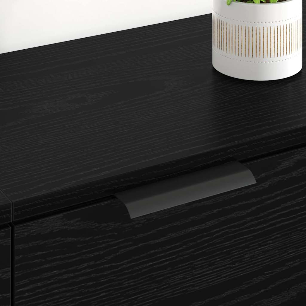 Sideboards 2 stk. Sort eg 60 x 30 x 70 cm Konstrueret træ