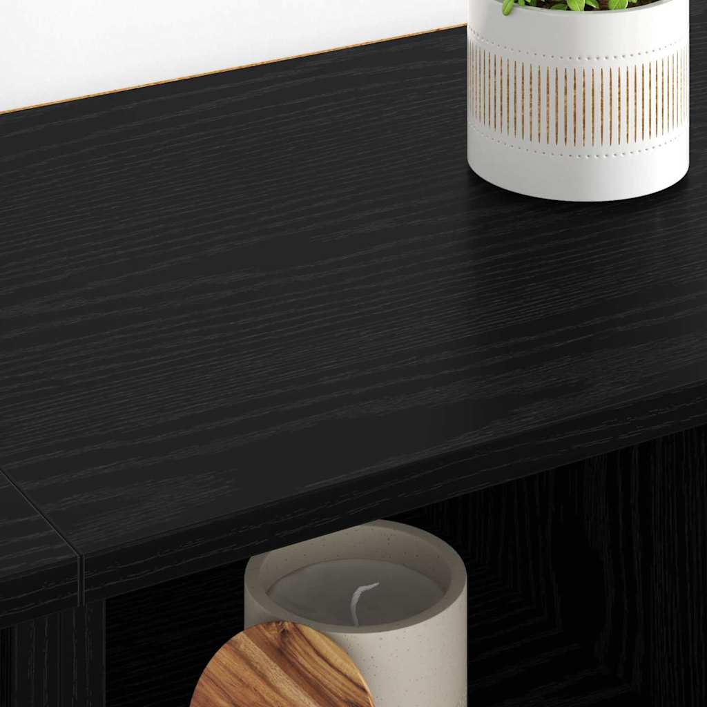 Sideboards 2 stk. Sort eg 60 x 35 x 70 cm Konstrueret træ
