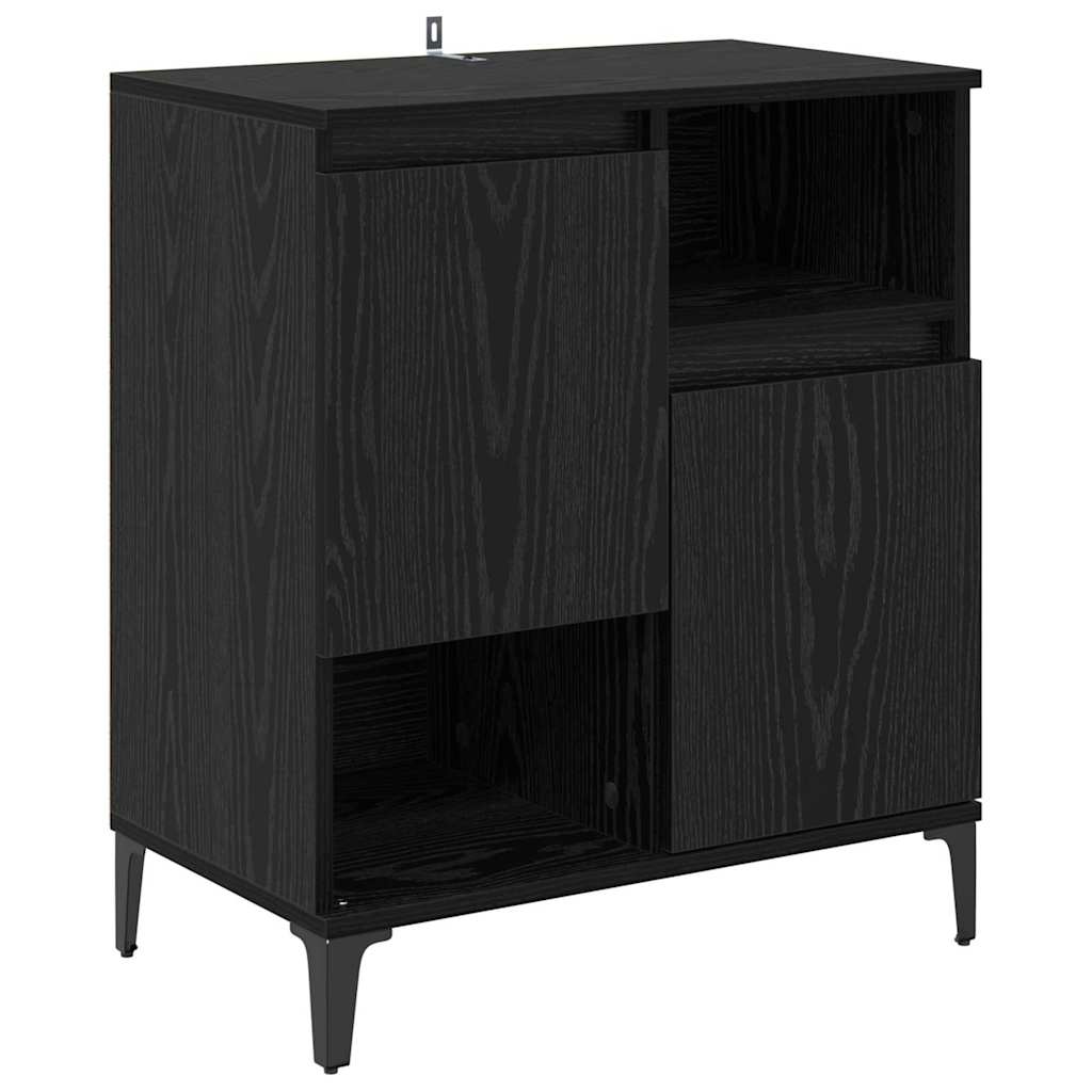 Sideboards 2 stk. Sort eg 60 x 35 x 70 cm Konstrueret træ