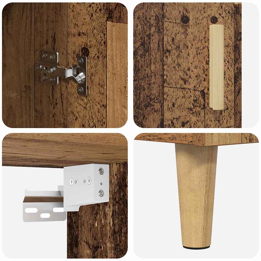 Highboard Gammelt træ 69,5 x 32,5 x 180 cm Konstrueret træ