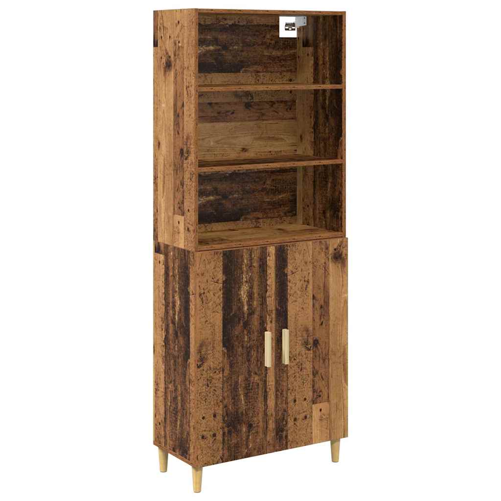 Highboard Gammelt træ 69,5 x 32,5 x 180 cm Konstrueret træ
