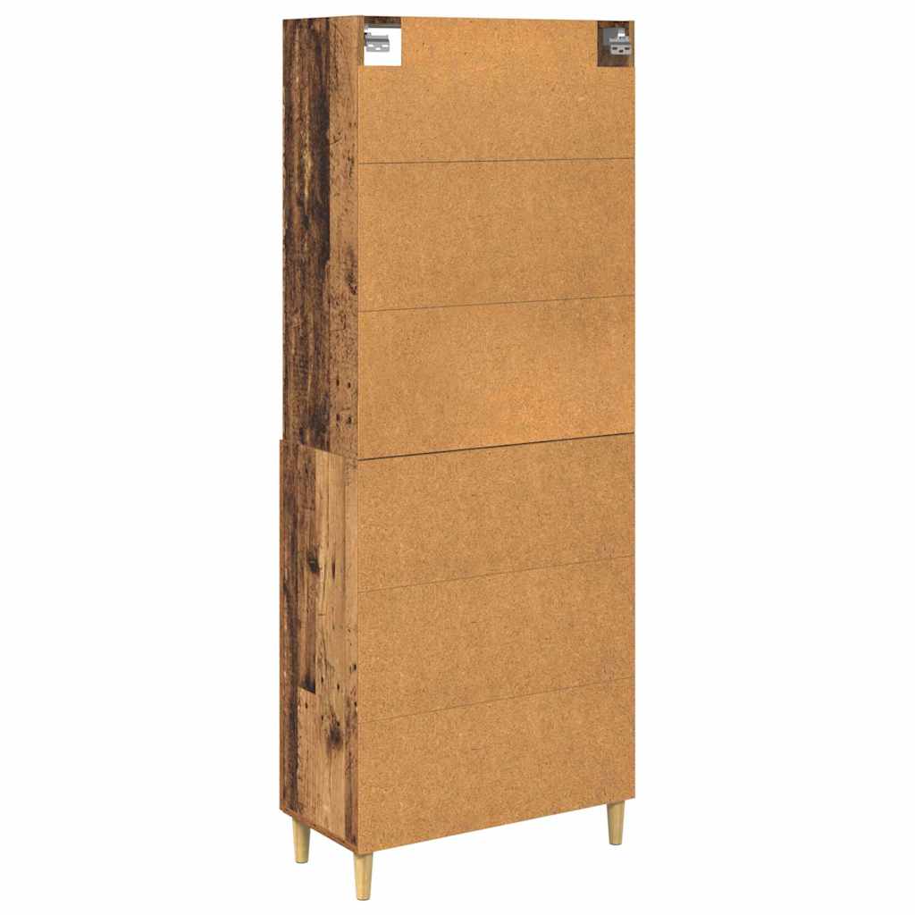 Highboard Gammelt træ 69,5 x 32,5 x 180 cm Konstrueret træ