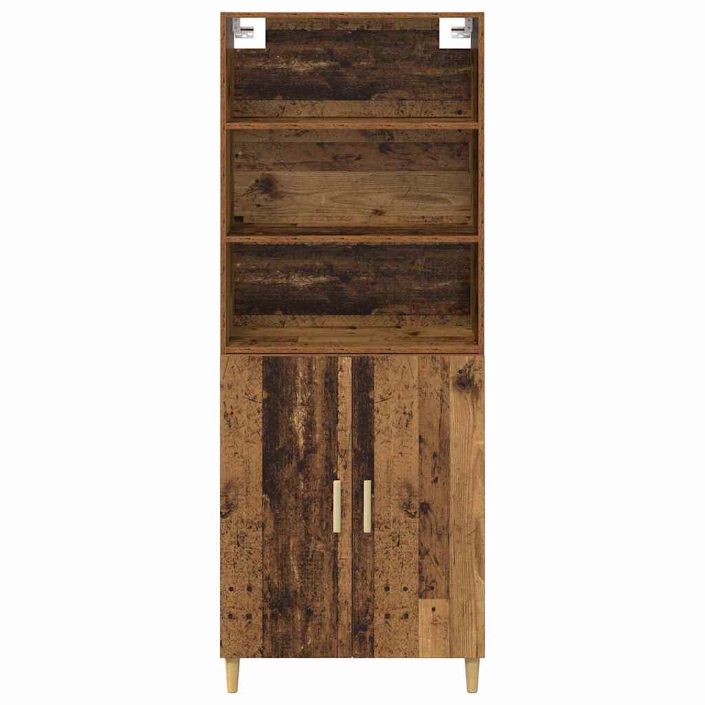Highboard Gammelt træ 69,5 x 32,5 x 180 cm Konstrueret træ
