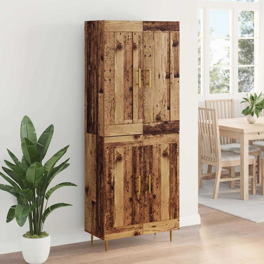 Highboard Gammelt træ 69,5 x 34 x 180 cm Konstrueret træ