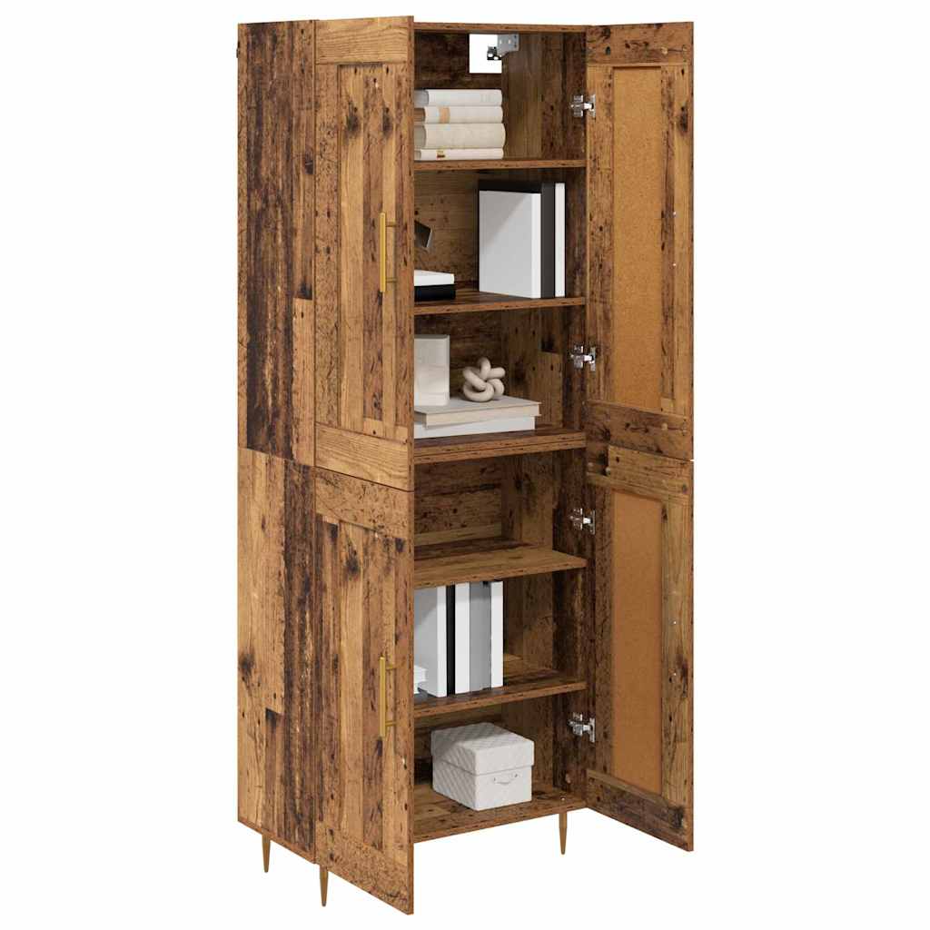 Highboard Gammelt træ 69,5 x 34 x 180 cm Konstrueret træ
