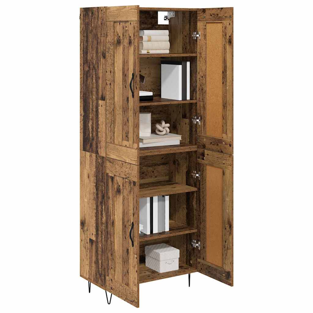 Highboard Gammelt træ 69,5 x 34 x 180 cm Konstrueret træ