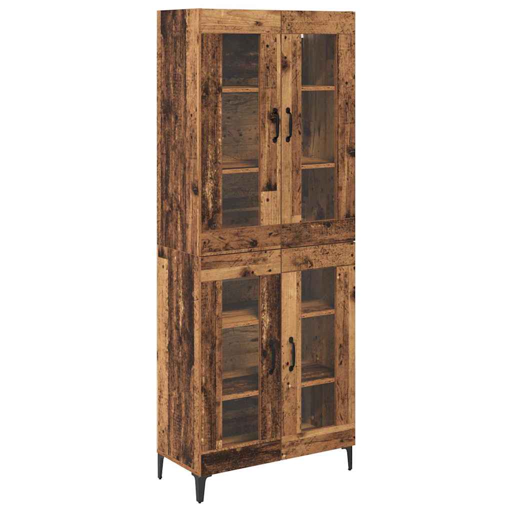 Highboard Gammelt træ 69,5 x 34 x 180 cm Konstrueret træ
