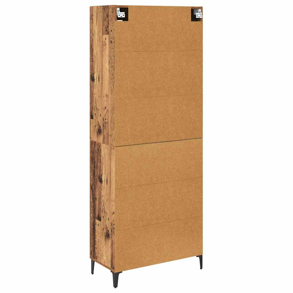 Highboard Gammelt træ 69,5 x 34 x 180 cm Konstrueret træ