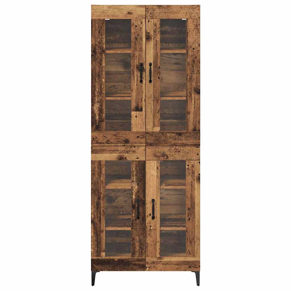 Highboard Gammelt træ 69,5 x 34 x 180 cm Konstrueret træ