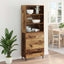 Highboard 2 stk. Gammelt træ 69,5 x 32,5 x 180 cm