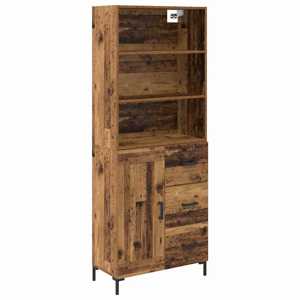 Highboard Gammelt træ 69,5 x 34 x 180 cm Konstrueret træ