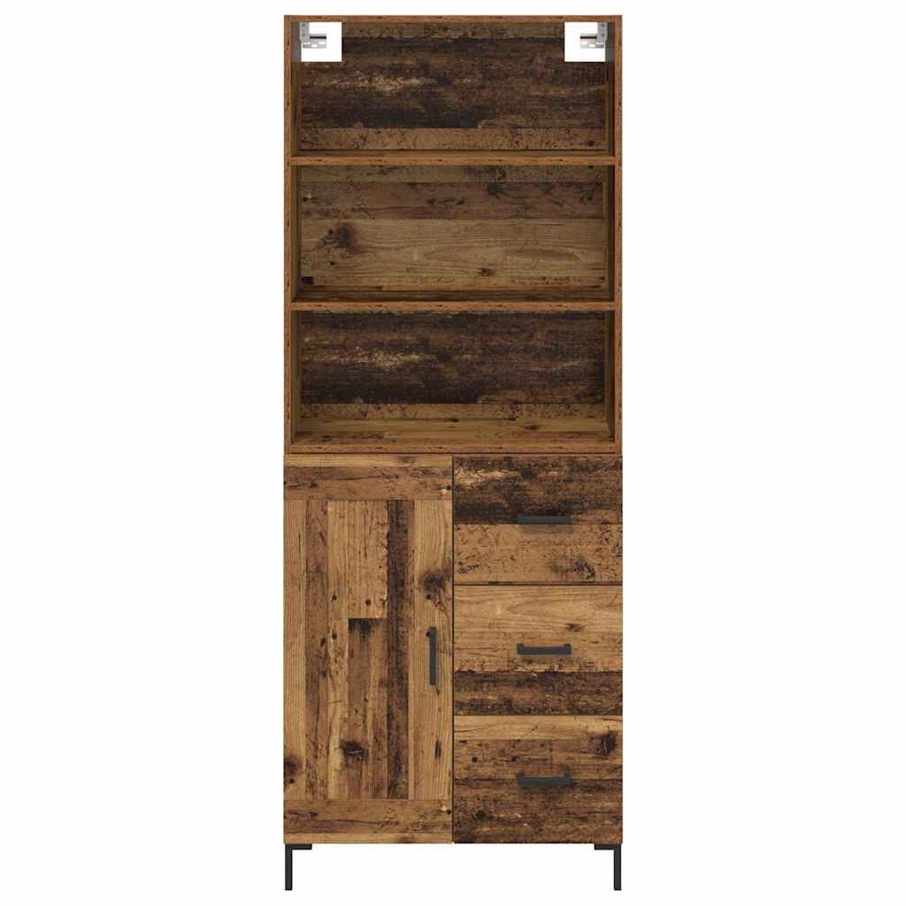 Highboard Gammelt træ 69,5 x 34 x 180 cm Konstrueret træ