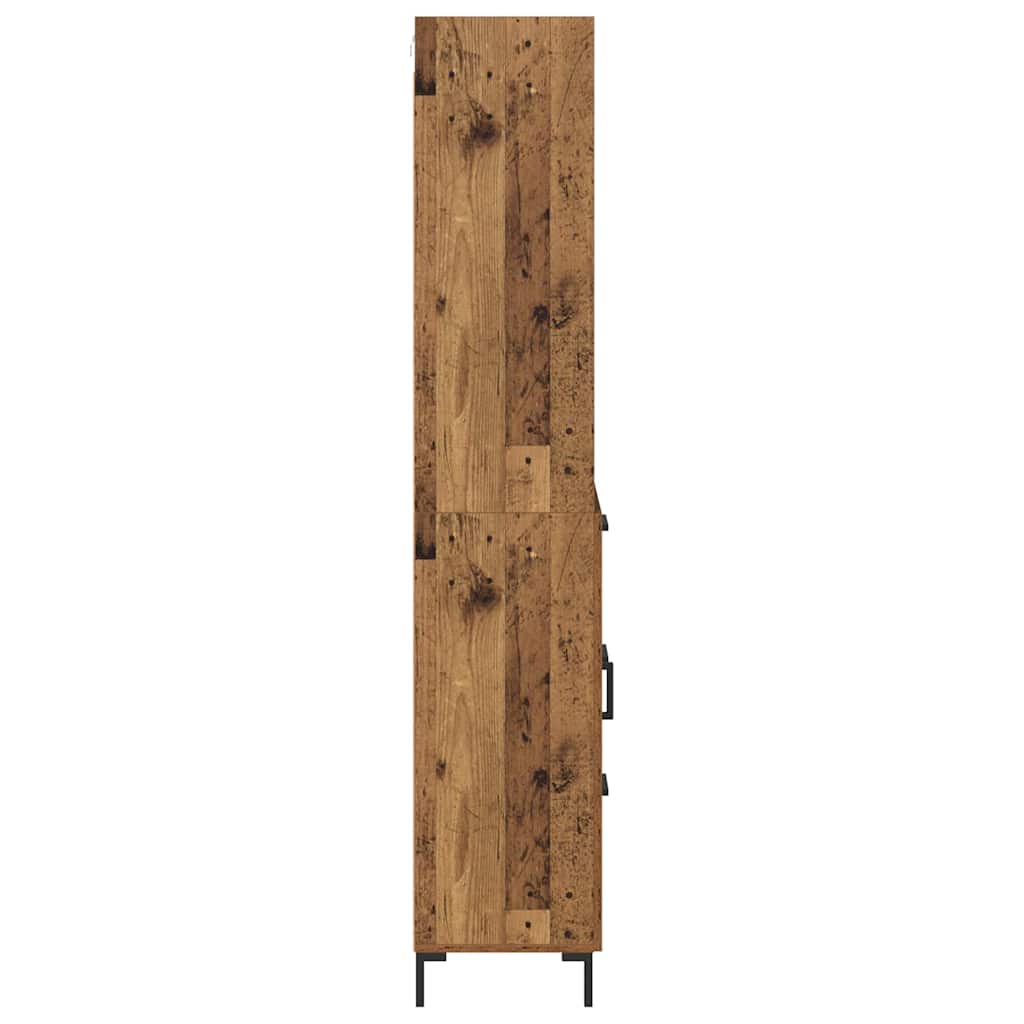 Highboard Gammelt træ 69,5 x 34 x 180 cm Konstrueret træ